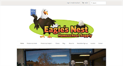 Desktop Screenshot of eaglesnesthomeschoolsupply.com