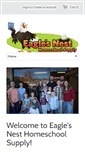 Mobile Screenshot of eaglesnesthomeschoolsupply.com